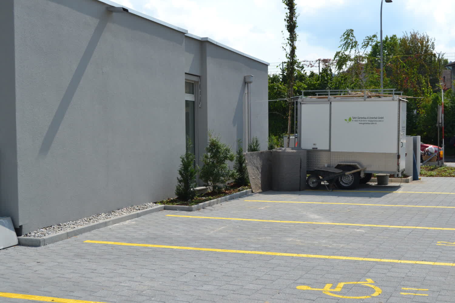 Barrierefreier Parkplatz in Zürich-Schwamendingen